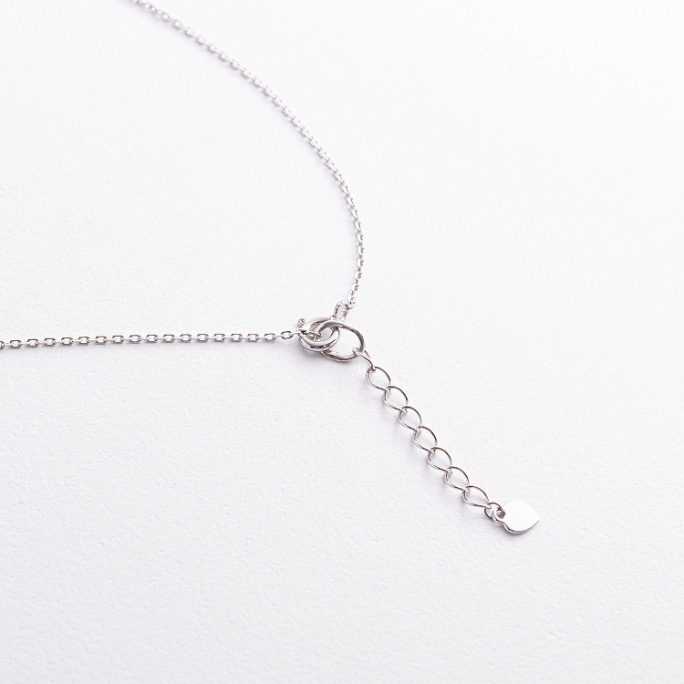 Срібне кольє "Крапелька" 908-01302 від ювелірного магазину Онікс - 3
