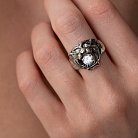 Серебряное кольцо "Тигр" с фианитами 11213 от ювелирного магазина Оникс - 5