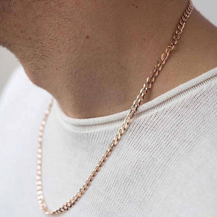 Золотая цепочка плетение панцирное (5.0 мм) ц00191-5.0 от ювелирного магазина Оникс - 3