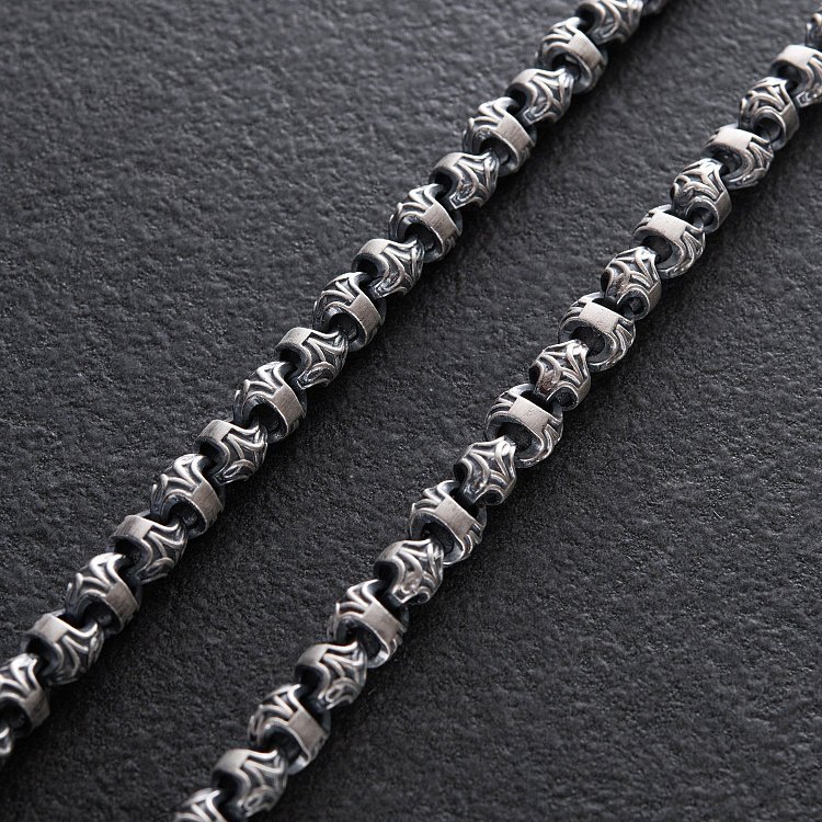 Мужская серебряная цепочка 181184 от ювелирного магазина Оникс - 2