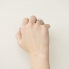 Срібний перстень з фіанітами 11885 от ювелирного магазина Оникс - 1