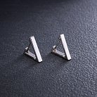 Серебряные серьги "Треугольники" 902-01273 от ювелирного магазина Оникс - 4