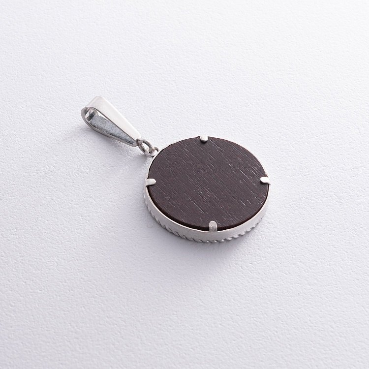 Серебряный кулон - оберег "Свадебник" с эбеновым деревом 085 от ювелирного магазина Оникс - 6