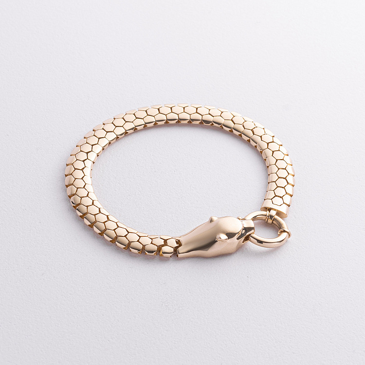 Браслет "Пантера" у жовтому золоті б05818 від ювелірного магазину Онікс