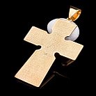 Серебряный православный крест с позолотой 131977 от ювелирного магазина Оникс - 1