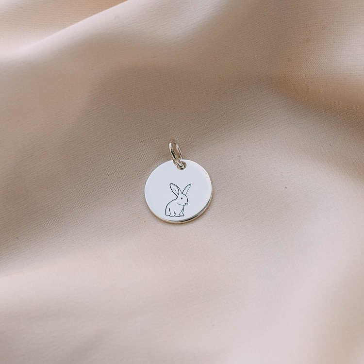 Срібний кулон "Кролик" 132724крол від ювелірного магазину Онікс - 2