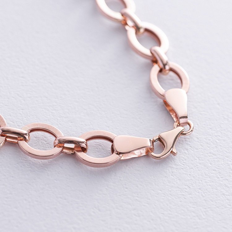 Браслет "Пантера" у червоному золоті (фіаніти) б05310 від ювелірного магазину Онікс - 4