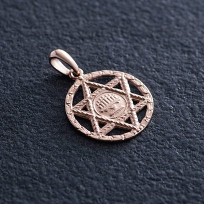 Золотая подвеска "Звезда Давида" п00321 №3