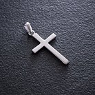 Серебряный крест ручной работы "Минимализм" 132750 от ювелирного магазина Оникс