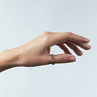 Каблучка "Helen" у білому золоті к08391 от ювелирного магазина Оникс - 1