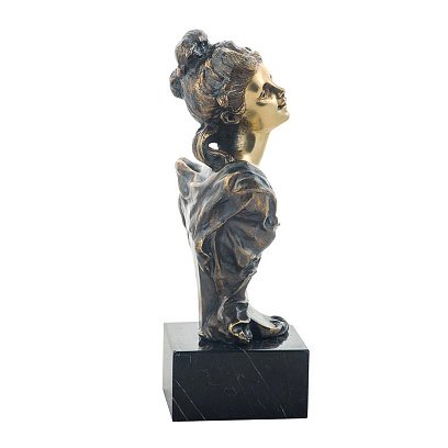 Бронзовая фигура ручной работы "Бюст девушки" сер00058 №3