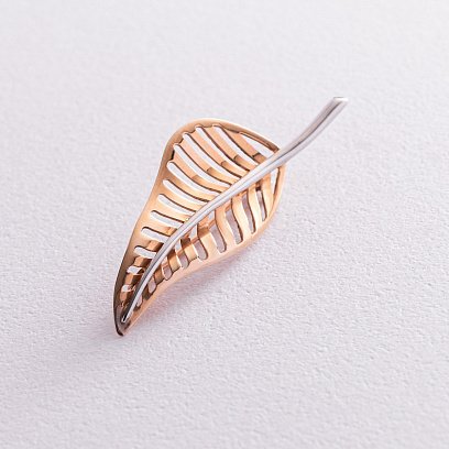 Золота брошка "Листок" зак00134