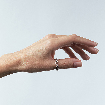 Каблучка "Helen" у білому золоті к08391 №2