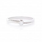 Золотий перстень в стилі мінімалізм (діамант) к0012sh от ювелирного магазина Оникс - 3