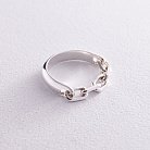 Серебряное кольцо "Цепочка" 112679 от ювелирного магазина Оникс - 4