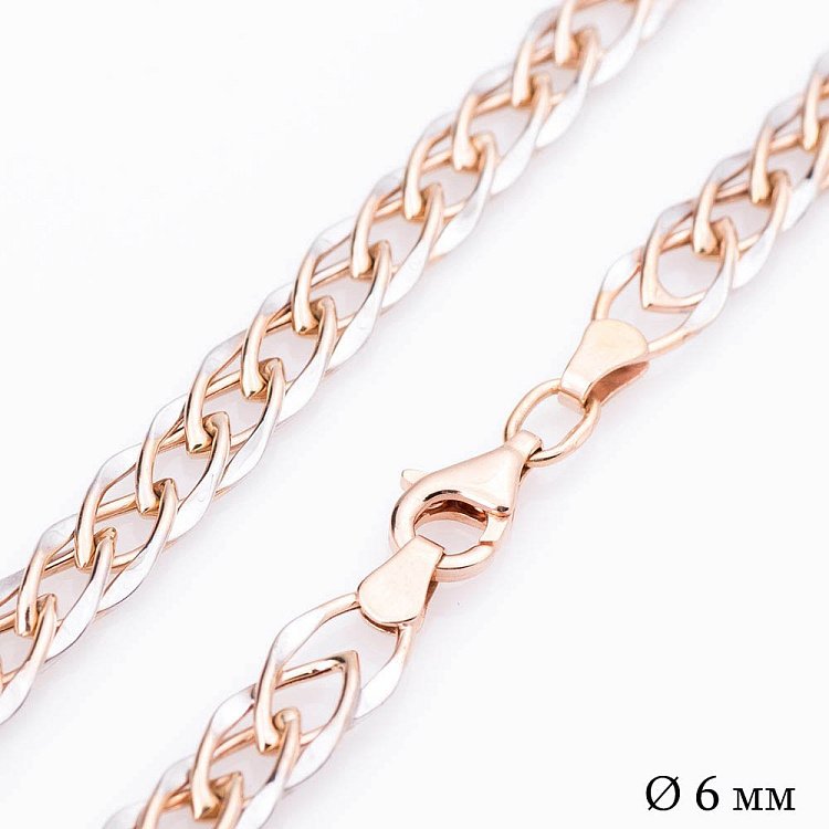 Цепочка из золота - Двойной ромб (6 мм) ц00203-6 от ювелирного магазина Оникс