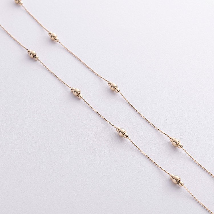 Кольє "Кульки" у жовтому золоті кол02579 від ювелірного магазину Онікс - 2