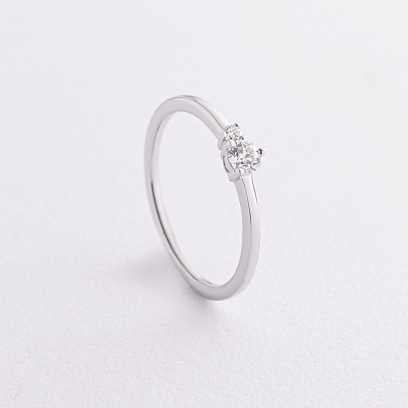 Золотое кольцо с бриллиантами кб0604ri