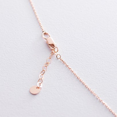 Колье в красном золоте с фианитами кол01634 №4