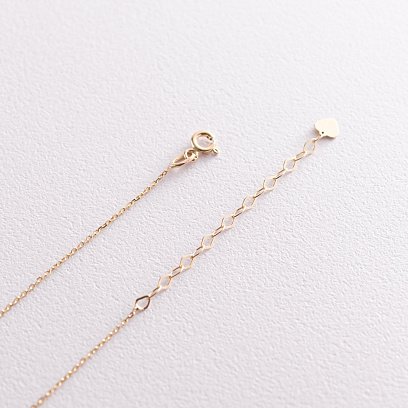 Кольє з фіанітом в жовтому золоті (можливе гравіювання) кол01785 №4