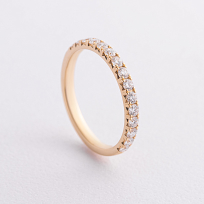 Золотое кольцо с бриллиантами кб0594ri