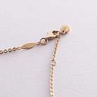 Золотой браслет "Сердечки" на ногу б04700 от ювелирного магазина Оникс - 3