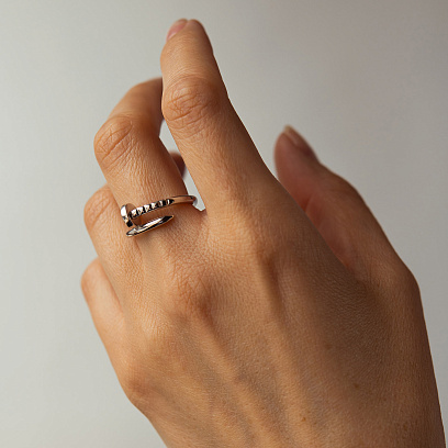 Срібна каблучка "Цвях" 112840 №2