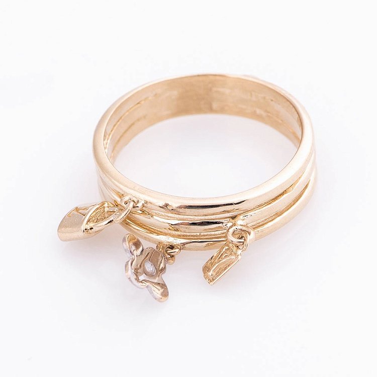 Золотое кольцо к04991 - 1 Золотое кольцо к04991 от ювелирного магазина Оникс - 1