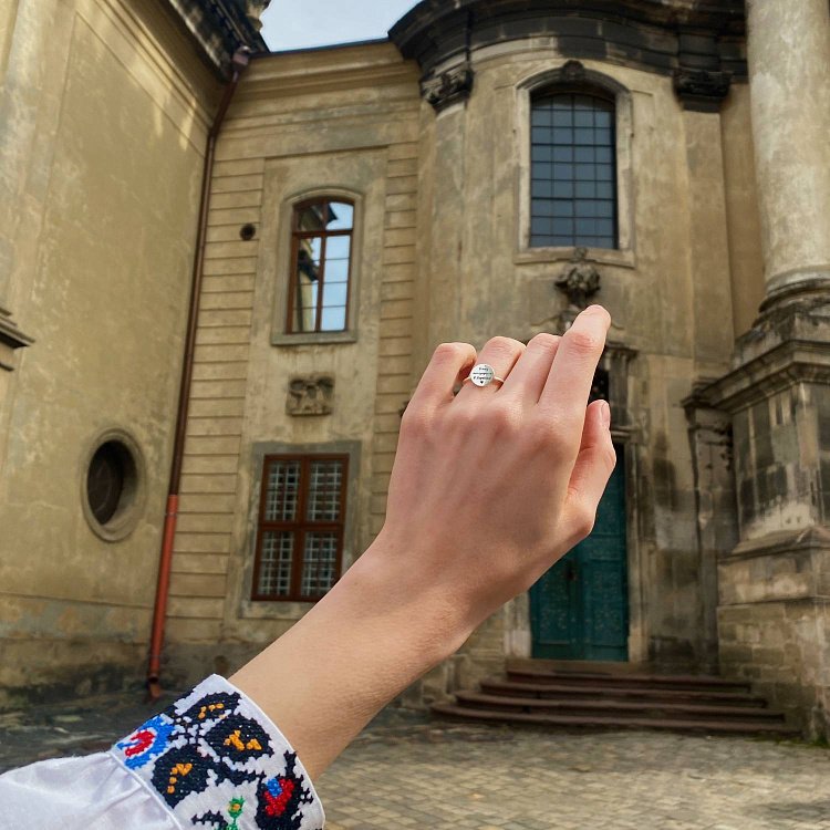 Срібна каблучка "Моя Україна" 112647яу від ювелірного магазину Онікс - 11