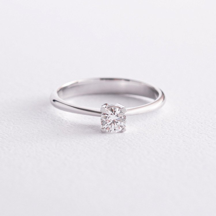 Помолвочное золотое кольцо с бриллиантом 220361121 от ювелирного магазина Оникс - 3