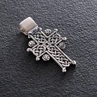 Православный крест " Голгофский крест" (чернение) 133109 от ювелирного магазина Оникс - 4