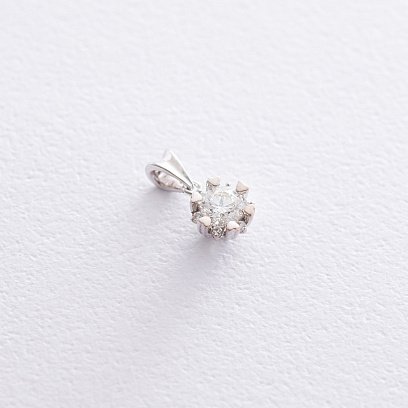 Золотой кулон с бриллиантами пб0155lg