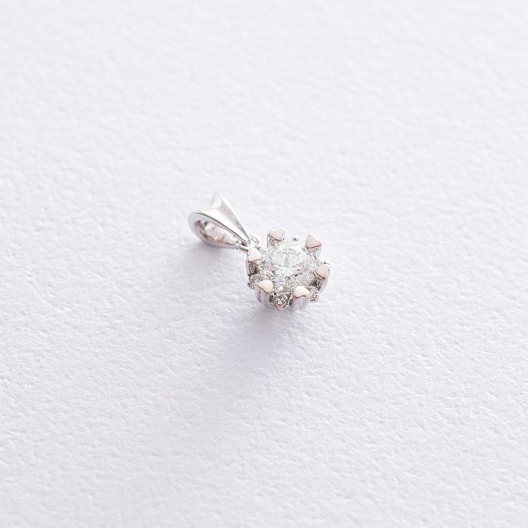 Золотой кулон с бриллиантами пб0155lg от ювелирного магазина Оникс