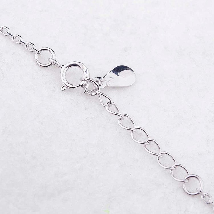 Срібний браслет на ногу з фіанітами 14938 - 3 Срібний браслет на ногу з фіанітами 14938 від ювелірного магазину Онікс - 3