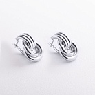 Сережки "Jessica" у білому золоті с09682 от ювелирного магазина Оникс - 3