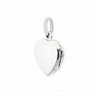 Срібний кулон для фотографії "Сердечко" (онікс) 132562 от ювелирного магазина Оникс - 1