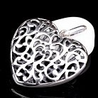 Серебряная ажурная подвеска "Сердце" 131934 от ювелирного магазина Оникс