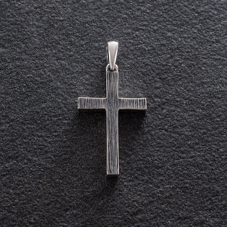 Серебряный крестик с чернением 132700ч от ювелирного магазина Оникс - 3