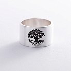 Серебряное кольцо с гравировкой "Древо жизни" 112143древо от ювелирного магазина Оникс