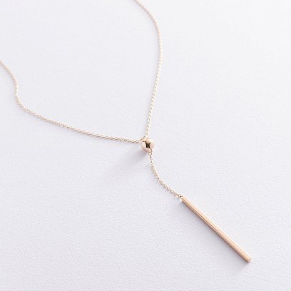 Кольє "Хлоя" з кулькою в жовтому золоті кол01925