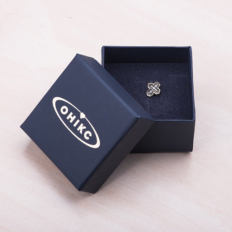 Серебряный крестик с позолотой 131799 от ювелирного магазина Оникс - 4