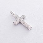 Золота підвіска - хрестик з діамантами пб0051gm от ювелирного магазина Оникс