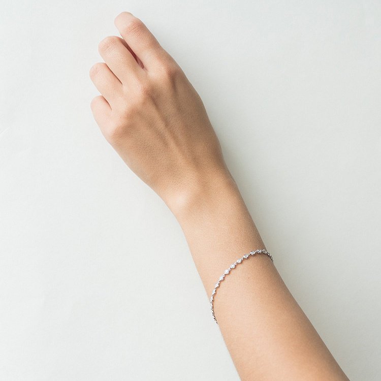 Золотой браслет с бриллиантами бб0017no от ювелирного магазина Оникс - 1