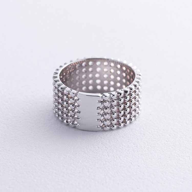 Кольцо "Рейчел" с шариками (белое золото) к07356 от ювелирного магазина Оникс - 3