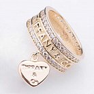 Золотое кольцо с финаитами к04273 от ювелирного магазина Оникс - 1