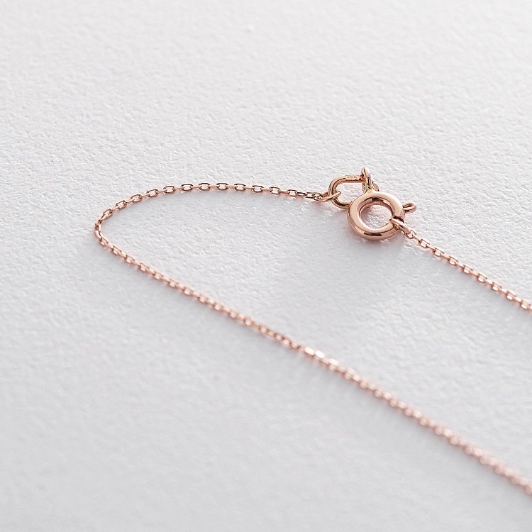 Золоте кольє "Сердечко" (фіаніт) кол01178 від ювелірного магазину Онікс - 2