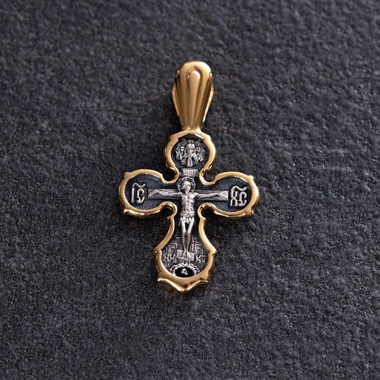 Православний хрест Розп'яття Христове 132911 від ювелірного магазину Онікс