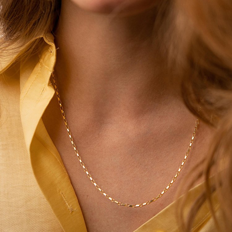 Золотая цепочка Якорное плетение ц00481 от ювелирного магазина Оникс - 1