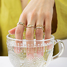 Каблучка "Frederika" у жовтому золоті к07584 от ювелирного магазина Оникс - 22