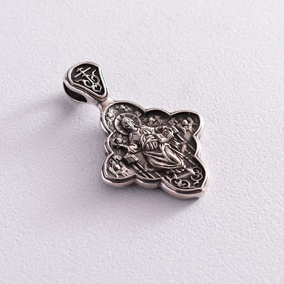 Православный крест "Спас в силах" (чернение) 131222